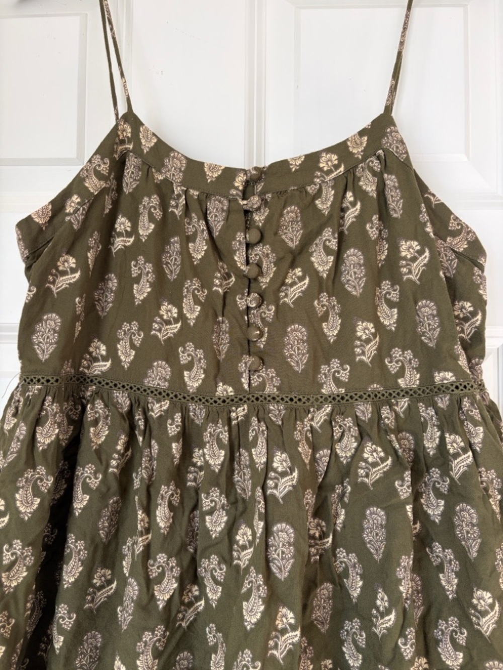 Urban Outfitters Olive Green Mini Dress - Picture 2 of 4